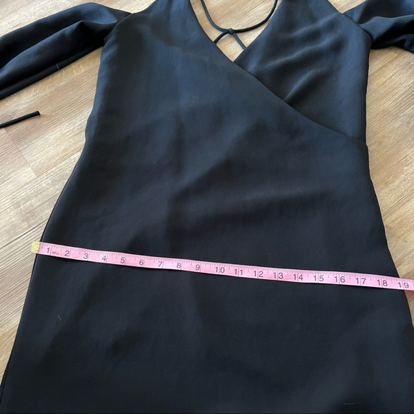IRO Lebeca Black Cold Shoulder Shift Mini Dress 36/ 4 - Picture 12 of 16